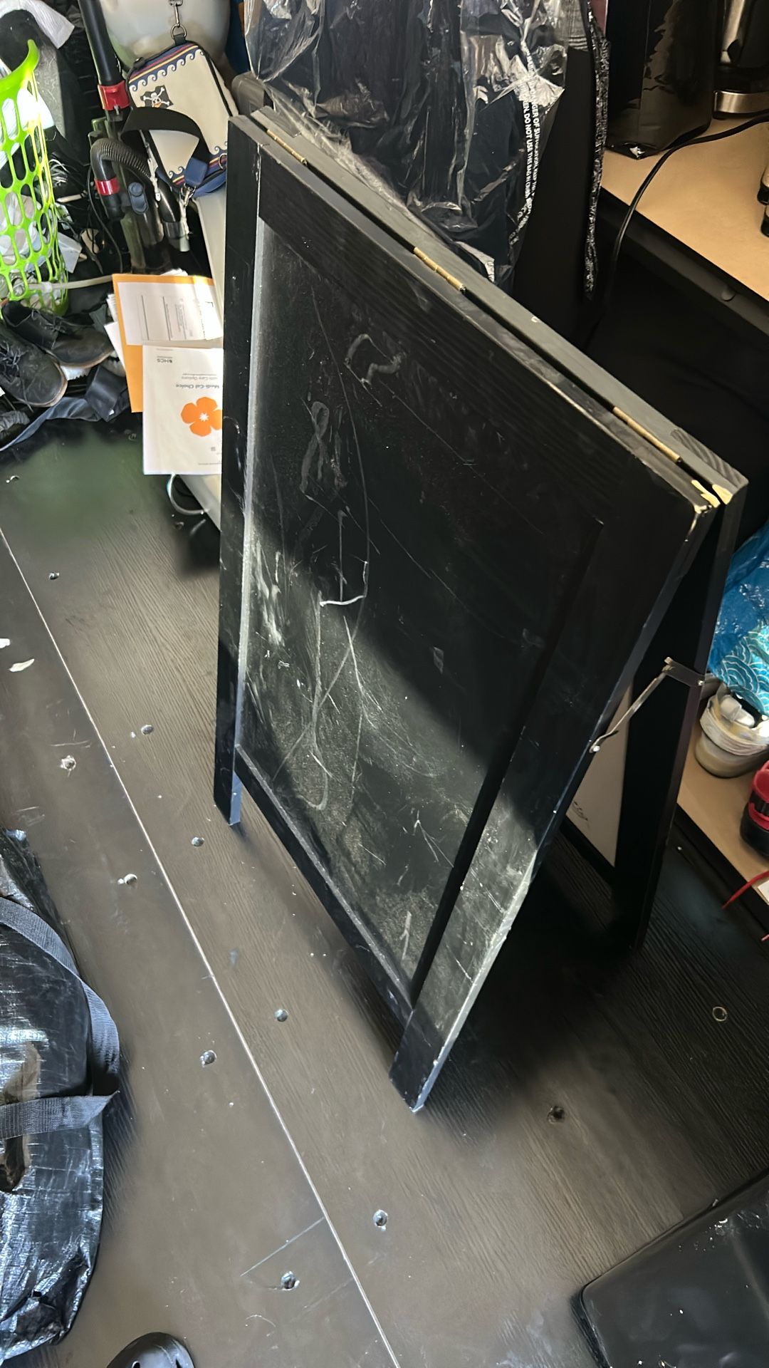 Black Folding Chalkboard