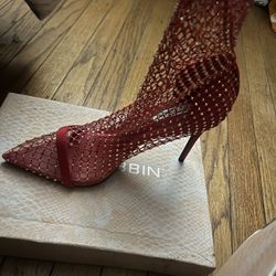 Fish Net Heels Size 10