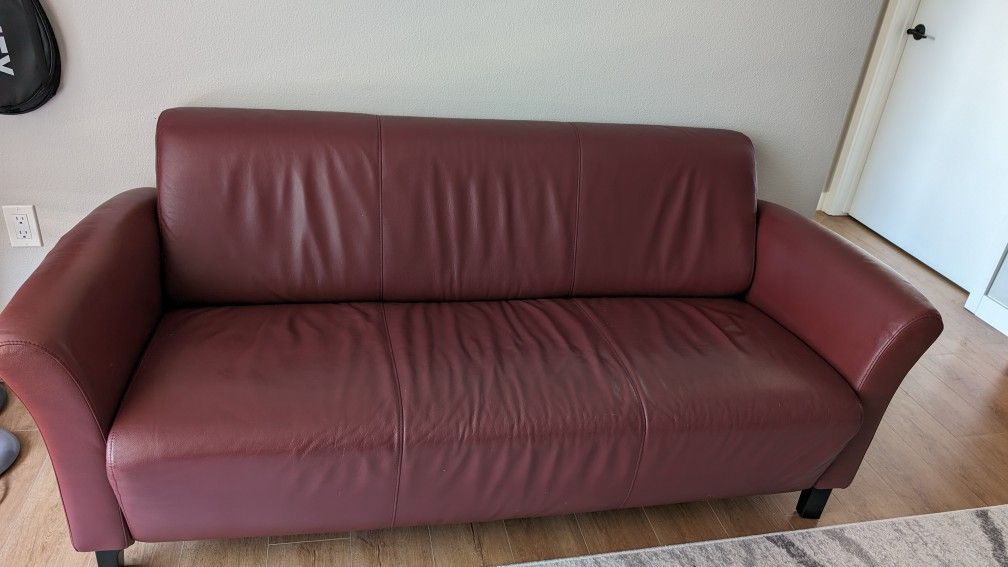 Leather Couch - Good Condition 