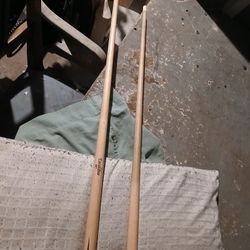2 Nice Pole Sticks ,only Needs The Ends