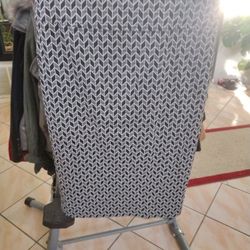 Long Black White  Women Skirt Stretching Size M