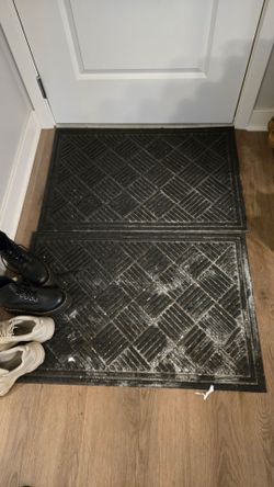 TWO Rugged Door Mats