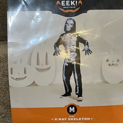 Kids' X-Ray Skeleton Halloween Costume Hyde and Eek Boutique Size Medium (8-10)