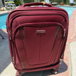 Samsonite Burgundy Red Carry On Suitcase