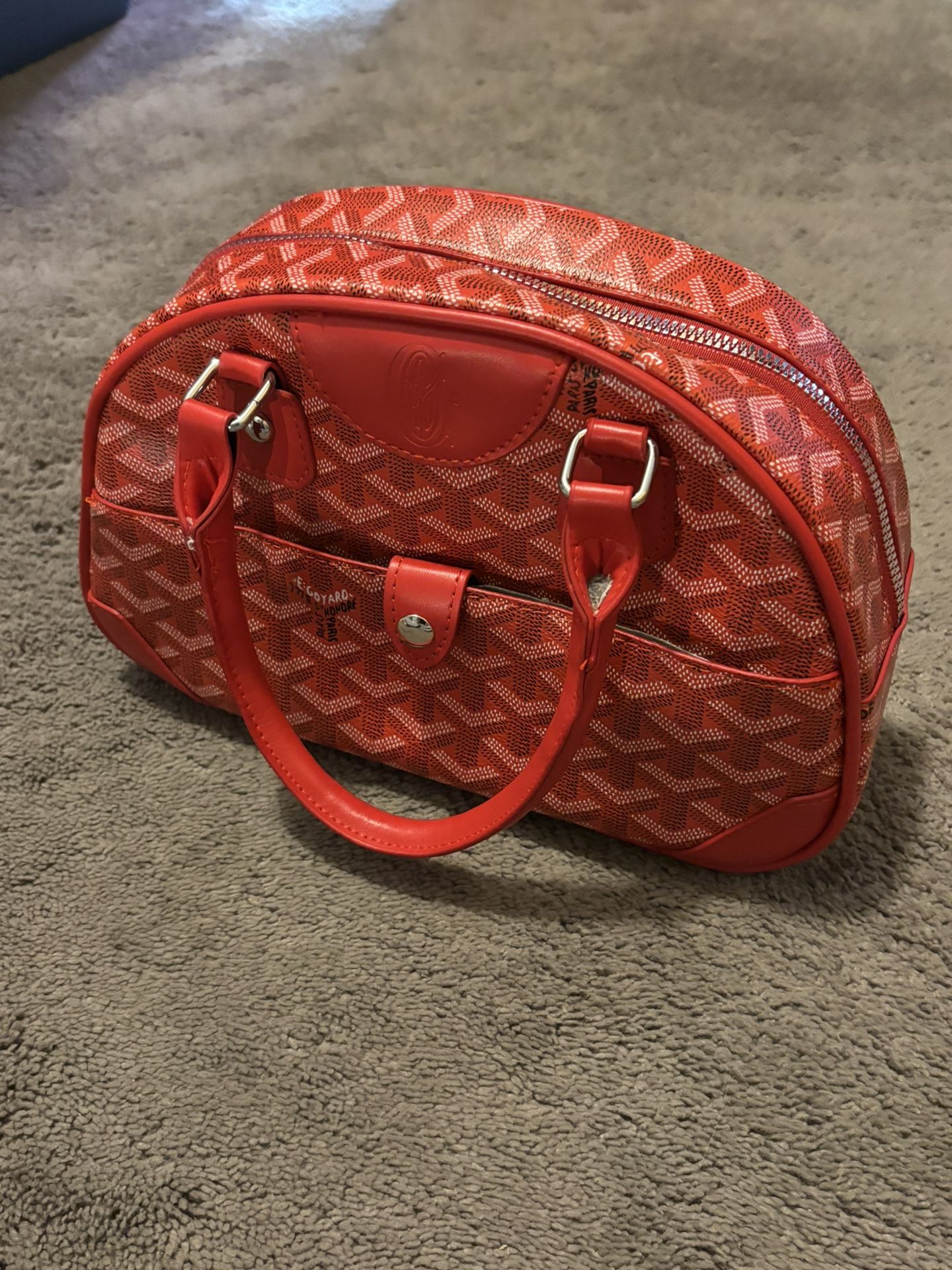 Red Goyard Hand Bag