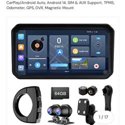 🏍️ Motorcycle Smart Dash Cam – Likifun MT23 w/ Built-In GPS, 6” Display