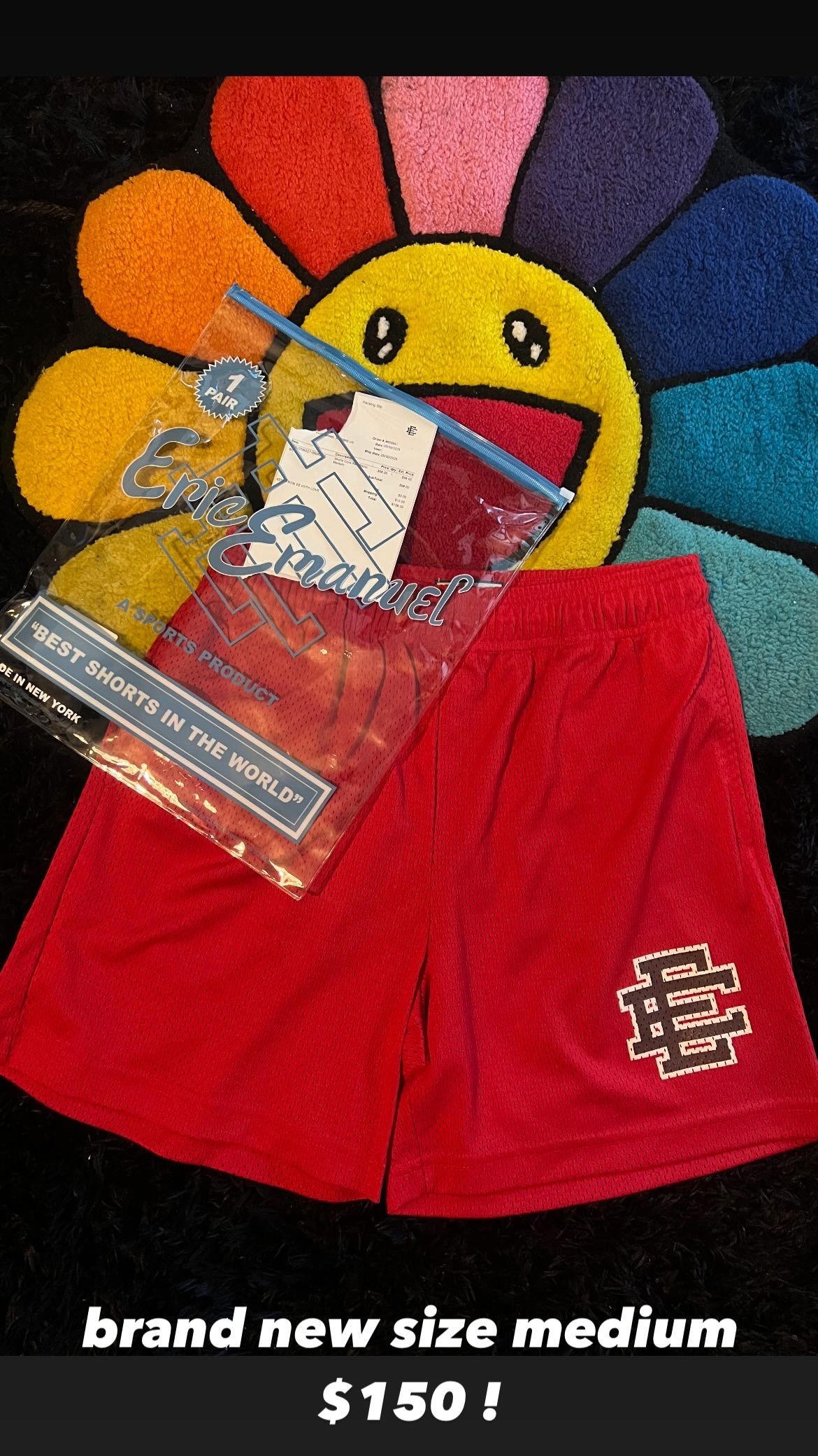 red eric emanuel shorts