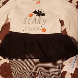 SCARY CUTE Halloween Infant Bodysuit Set