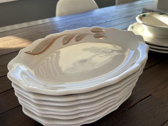 Vintage Mid Century Syracuse China Restaurant Ware Scalloped Dishes