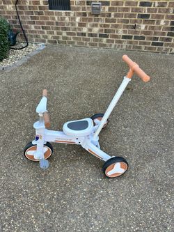 Toddler 4 In 1 Tricycle, Scooter, Balance Bike