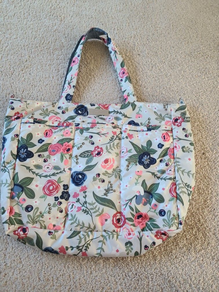 HTF Jujube Rosy Posy Super Be Diaper Bag