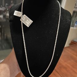 Rope Silver Chain 