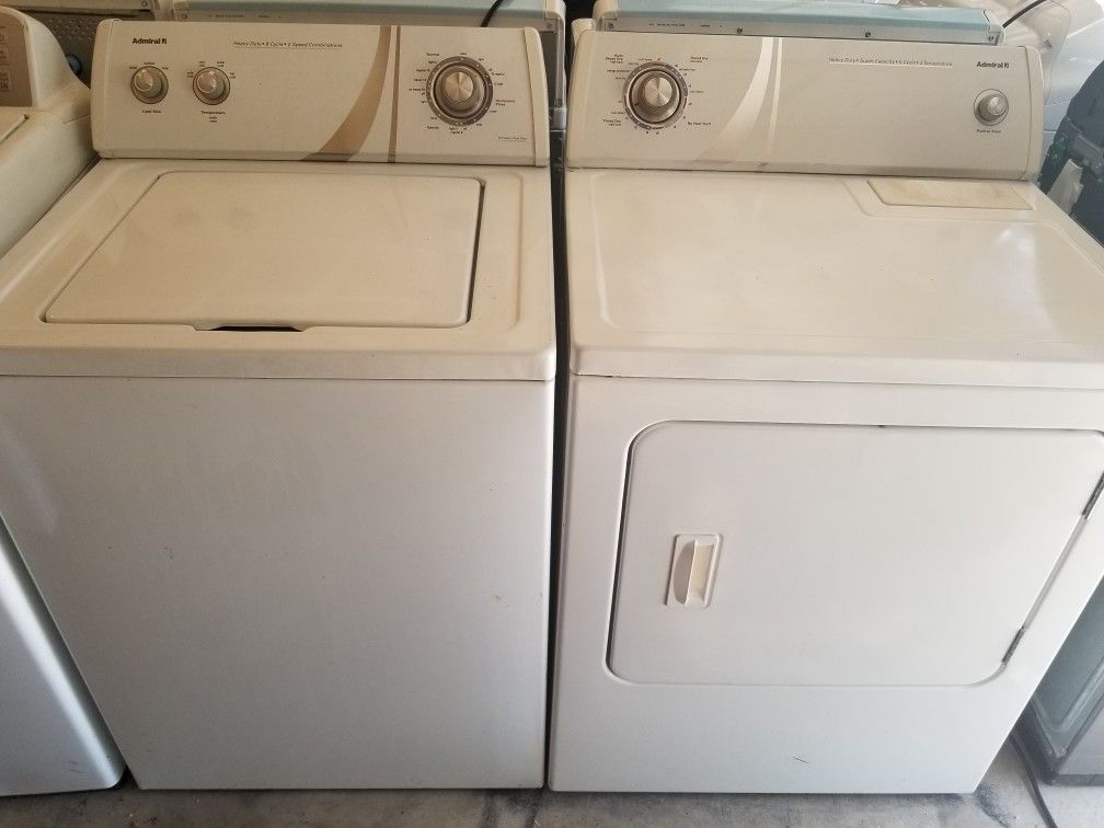 Washer and dryer set Admiral made by whirlpool