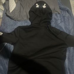 black men’s hoodie with crosses