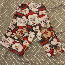 LuLaRoe  Christmas Print Design  Activewear Leggings TC2 (W18- W26)