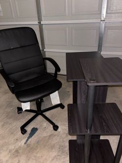 Desk and chair