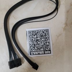 ModDIY 12VHPWR 600W PCIe 5.0 Dual 8 Pin to 16 Pin Power Cable for Corsair PSU