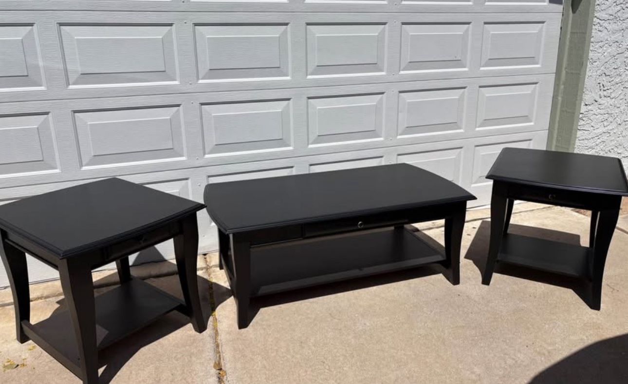 Black Coffee Table Set