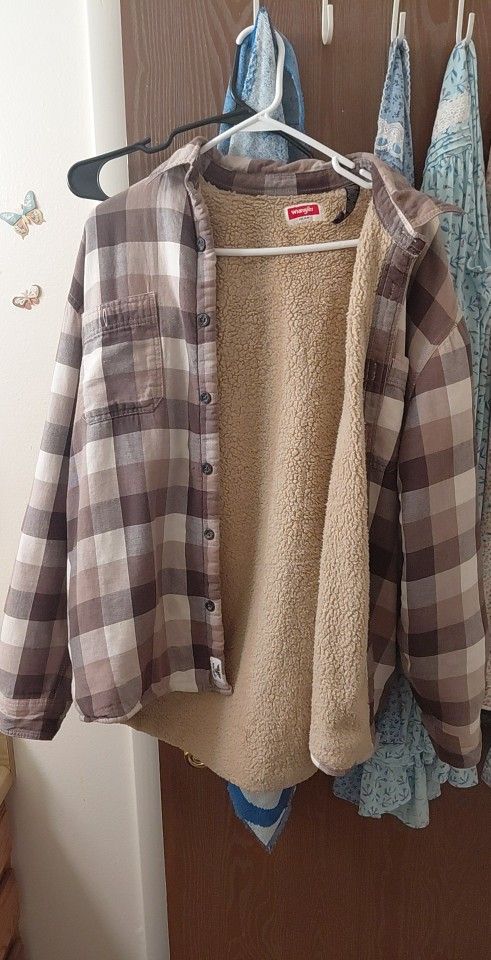 Wrangler Flannel Jacket Wool Large