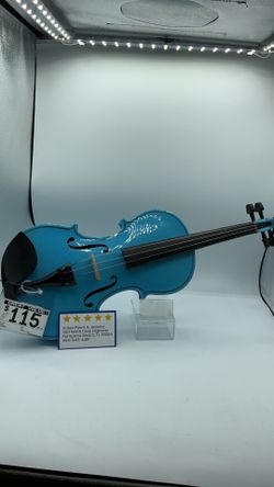 Cecilio blue violin