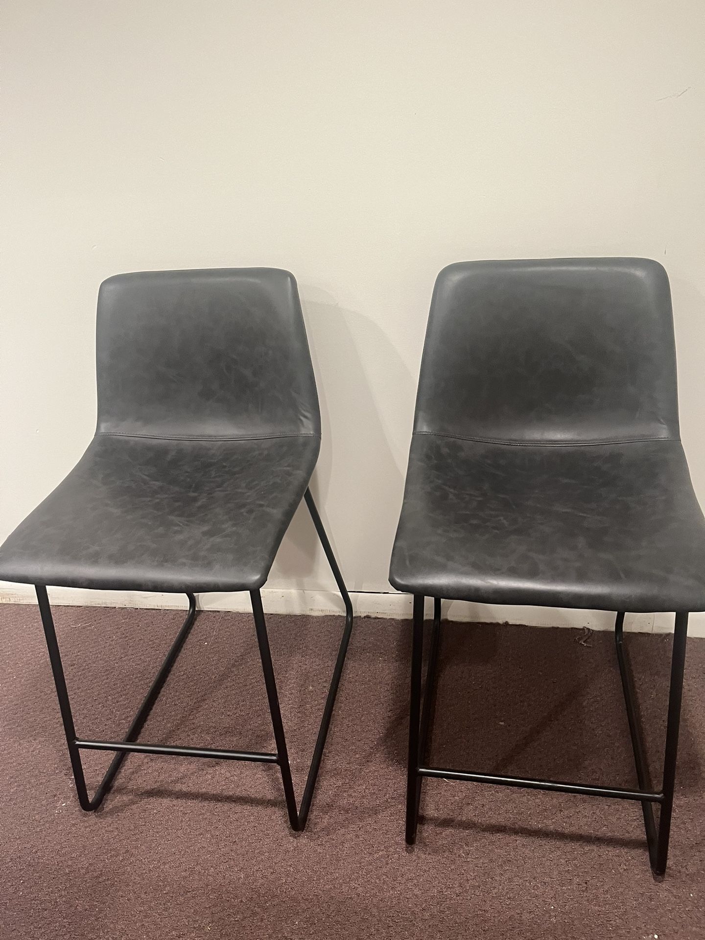 Bowden Faux Leather Counter stools