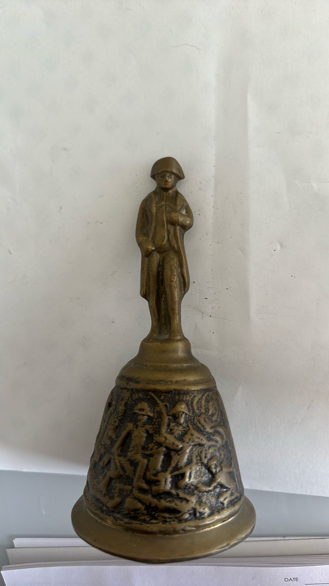 Antique Vintage Napoleon Bonaparte Brass Bell