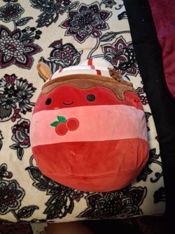 Cherry ice cream plushie