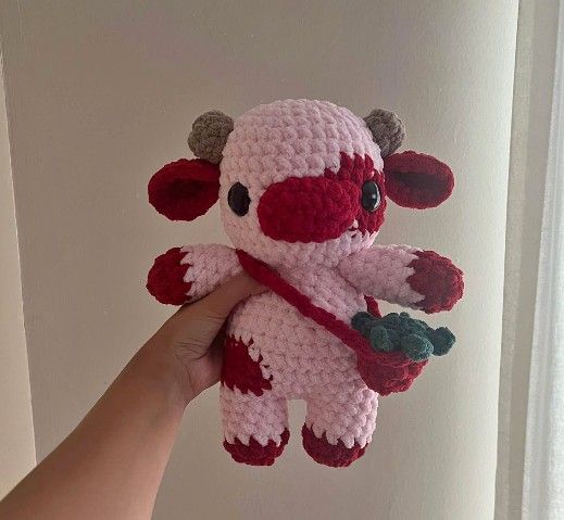 Strawberry Cow plushie