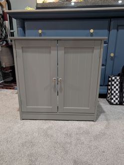 Gray Under Sink Bathroom Cabinet