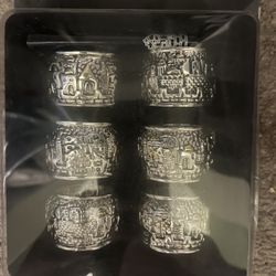 Set Of 6 Decorative Napkin Holders 