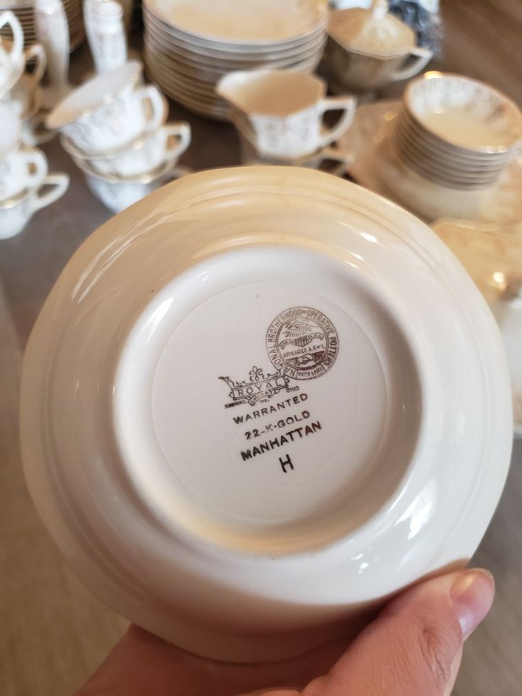 22k gold china MARKED DOWN Arts & Crafts supplies