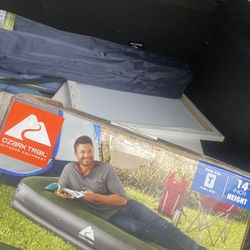 Camping Bed With Installed Air Pump  Twin Sized Extra Comfortable 