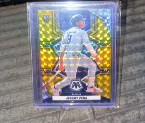 Jeremy Pena Mosaic Rookie Card Gold Prizm /10