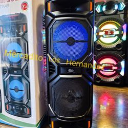 2 x 8" Karaoke ❗️ PRO Bluetooth Speaker ❗️Rechargeable 🔋🎤Mic Included Wireless - 2026 💥SPECIAL PRICE 💥💥💥