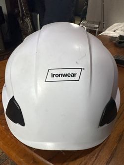 Ironwear Raptor 3975 Type II Class E Non-Vented Safety Helmet in white.