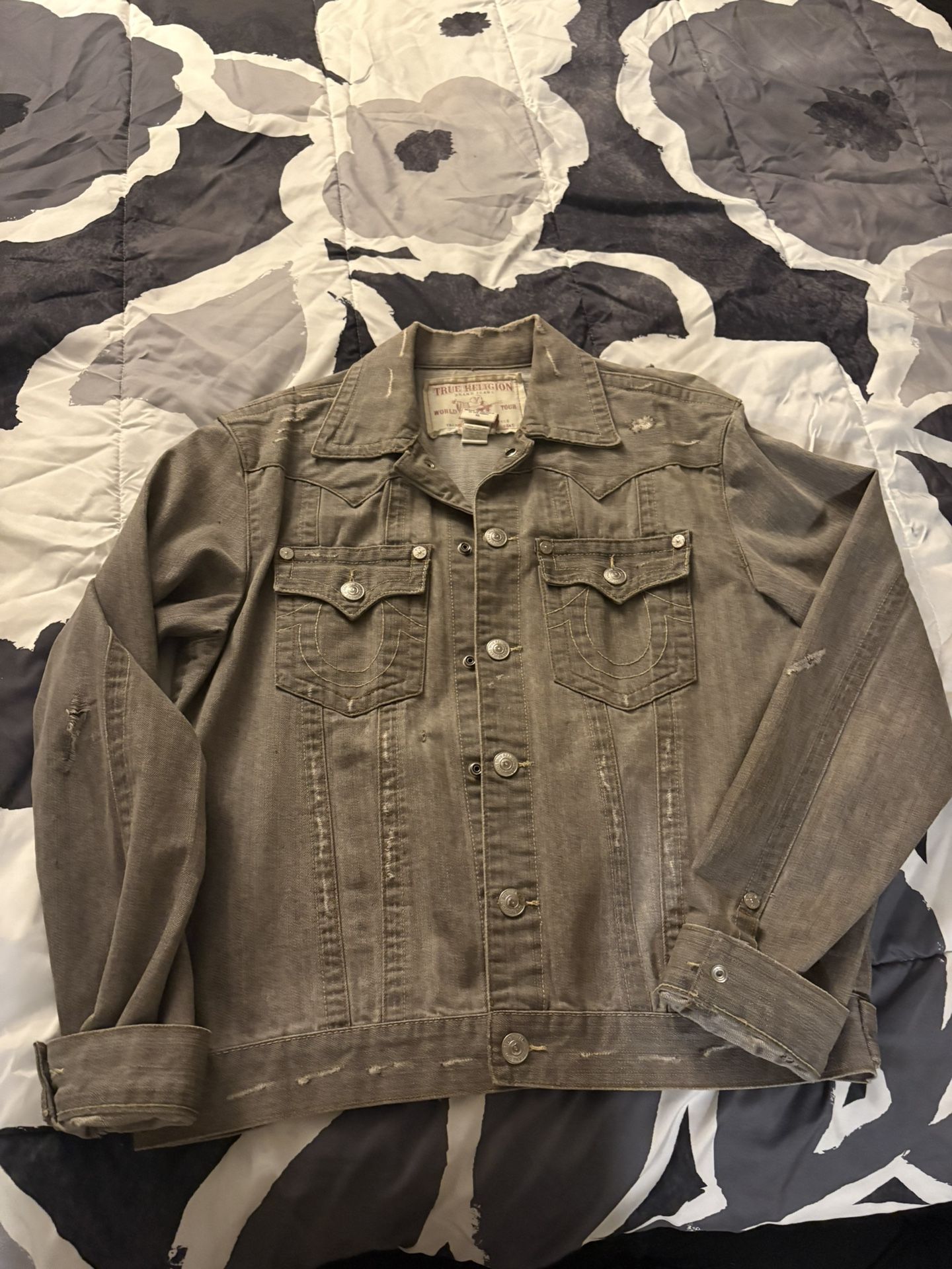 True Religion Jean Jacket Size X Large