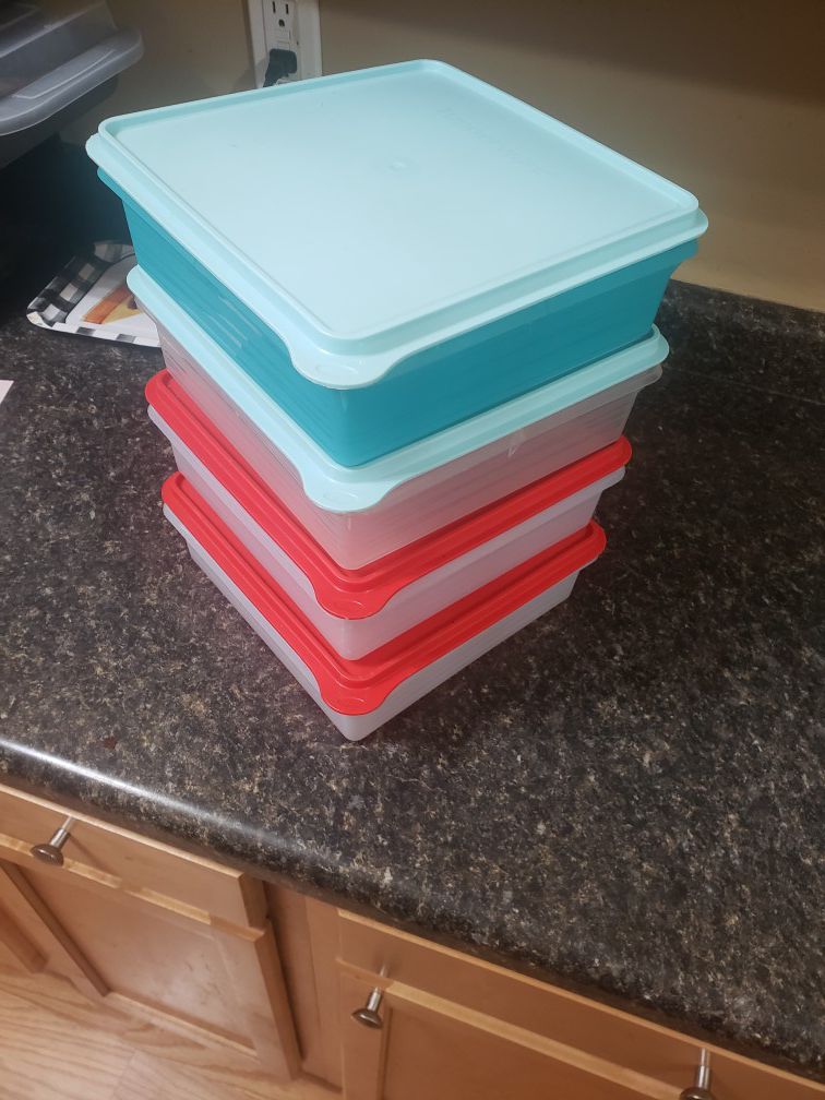 Tupperware storage containers-set of 4