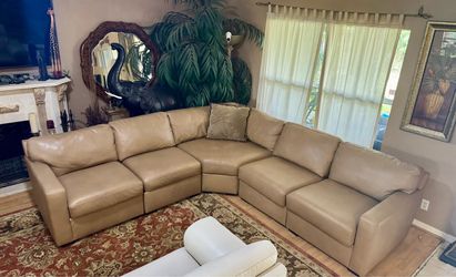Macys Radley Leather Sofa Sectional Set