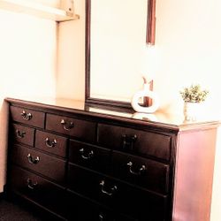 Drexel Heritage Dresser and Mirror 