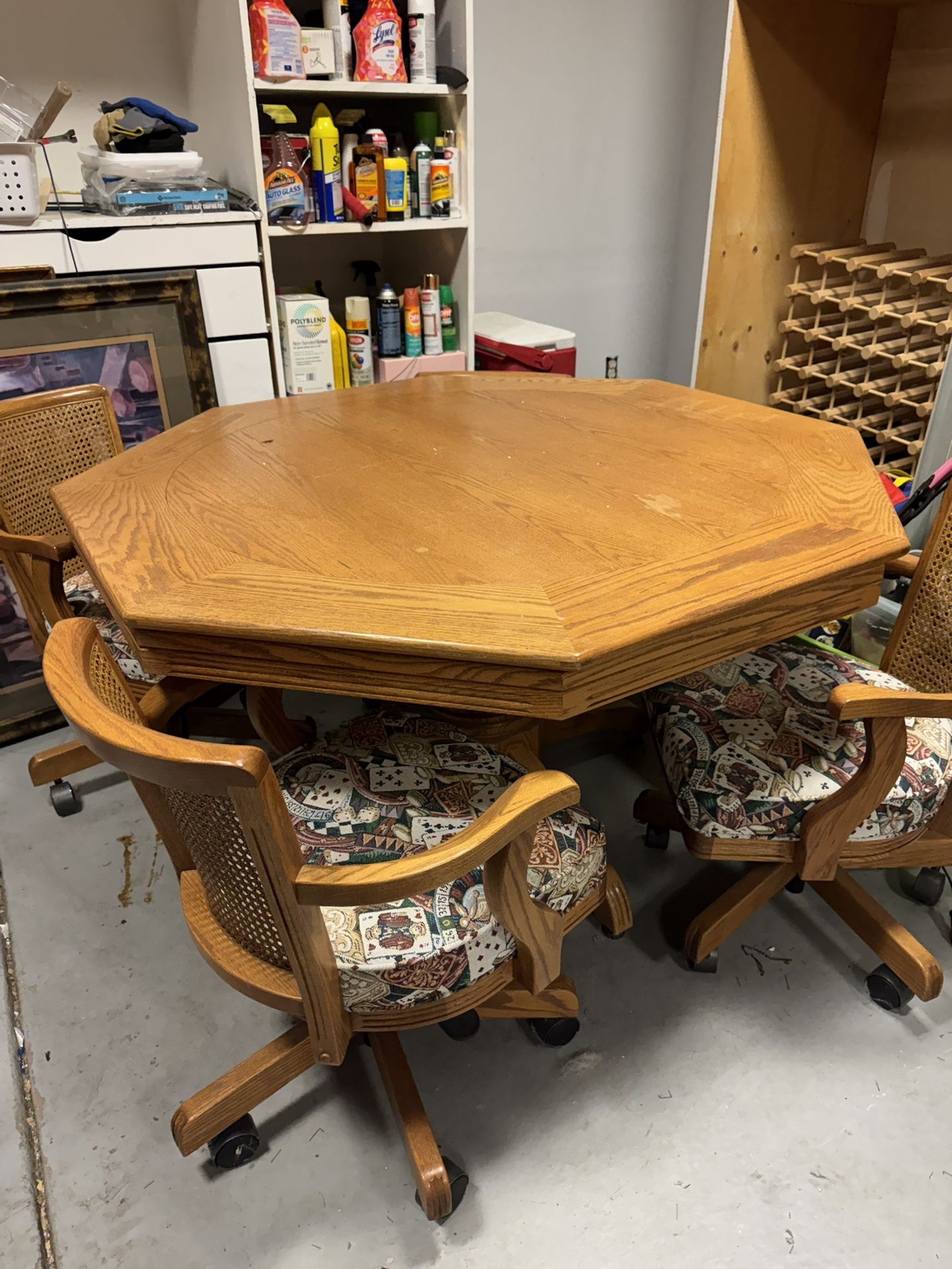 Solid Wood Poker Table