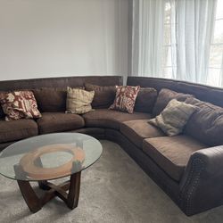 Brown Sectional Couch 