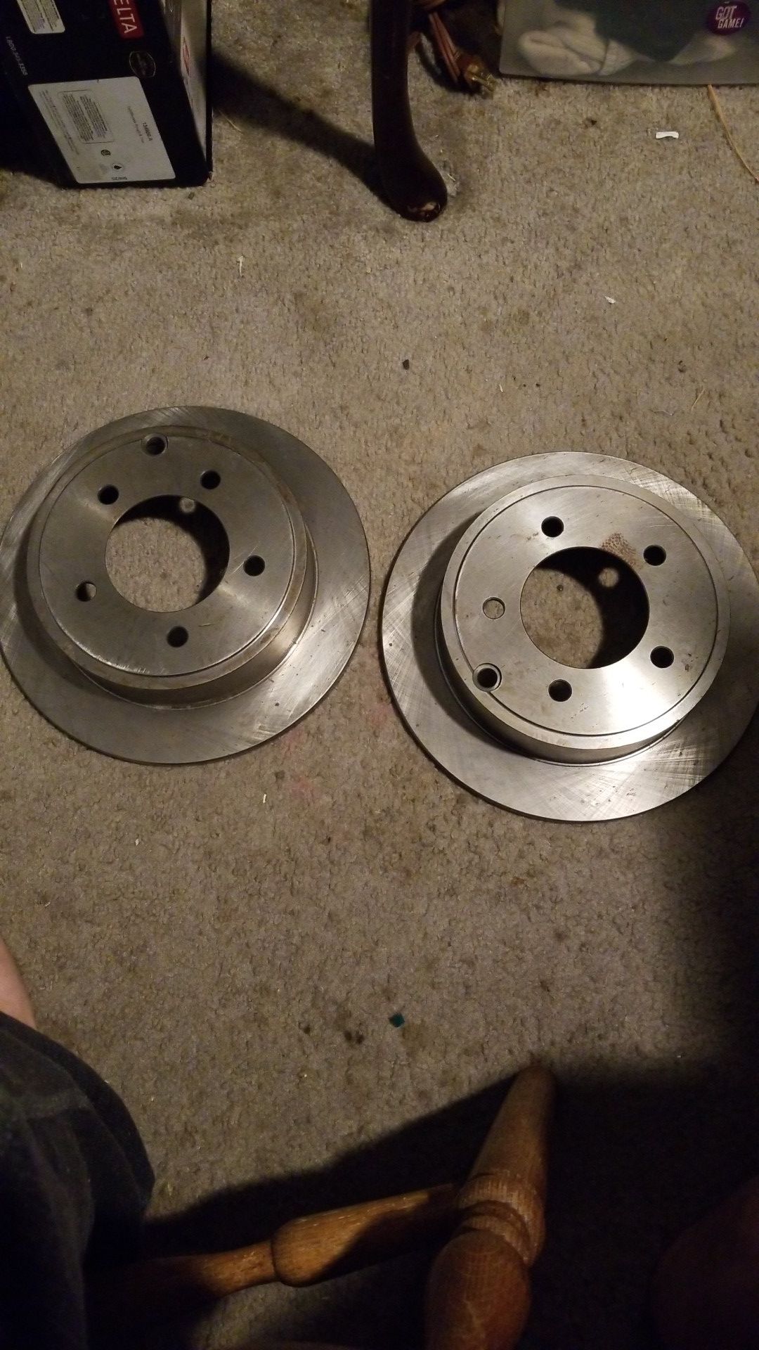 2 new rotors for 2014 Jeep Compass ( small rust spot from sitting, new)