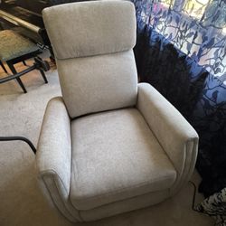 Gray Reclining, Swivel, Rock, Electric Chair
