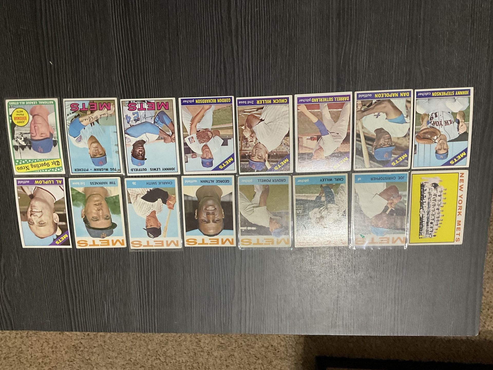 16 New York Mets 1960s Topps Baseball Cards With Hi #s, Etc