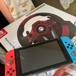 Nintendo Switch With The Wheel 