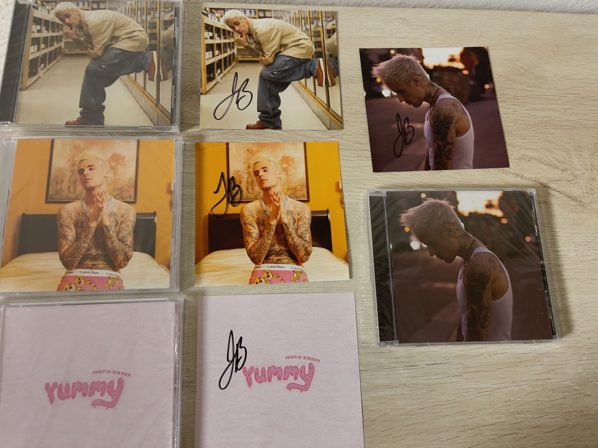 Limited Edition Justin Bieber Signed Yummy Album Cover New Sealed CD Limited Edition Set - Sold Out