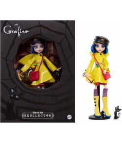 Coraline Monster High Skullector Doll Yellow Raincoat Ragdoll Dress Accessories JHK65 Laika