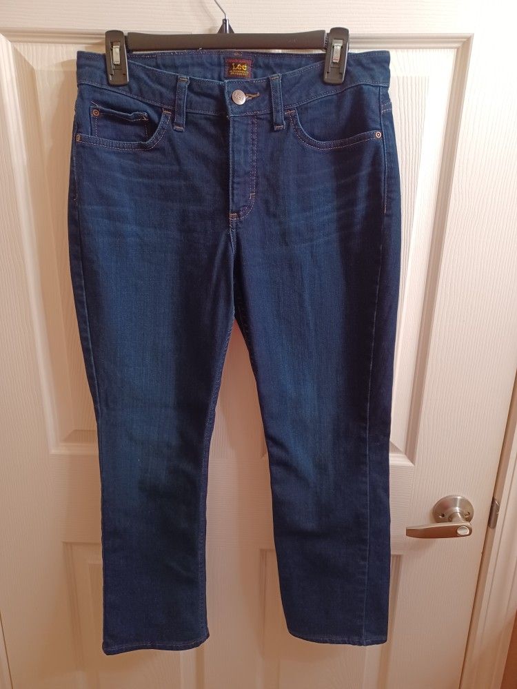 Petite Dark Blue Lee Jeans