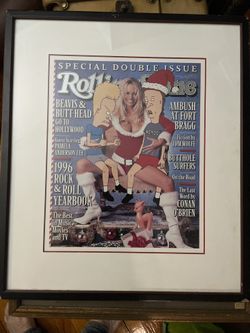 Framed Beavis And Butthead With Pamela Anderson Rolling Stone Cover