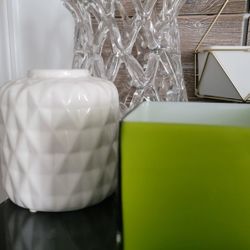 4 Vases, 1 Candle Holder